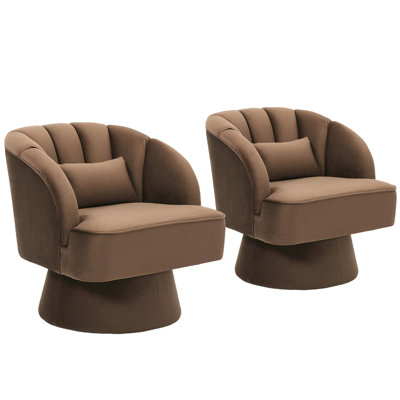 Velvet Swivel Accent Chair