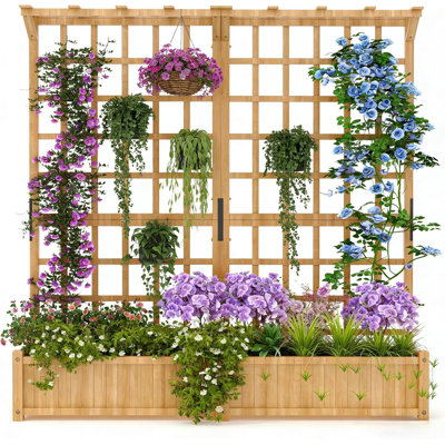 Wood Raised Garden Bed
