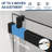 56“-60” W x 76“ H Single Sliding Frameless Shower Door Soft-Close with 3/8" (10mm) Explosion-Proof Tampered Glass, Buffer Function-108742868