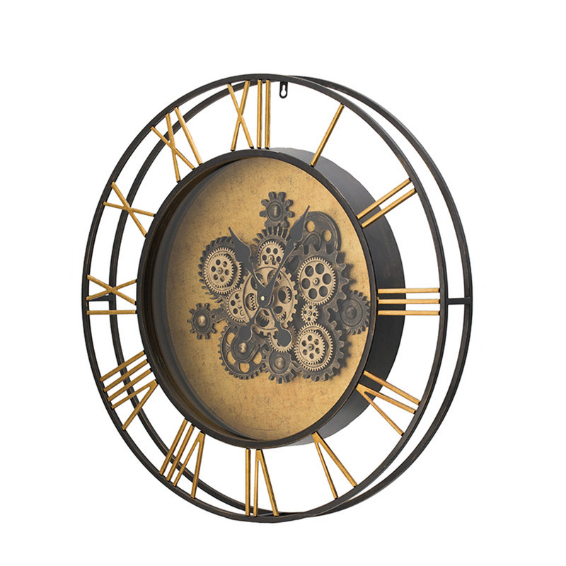 Horloge murale en fer