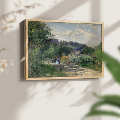 A Road in Louveciennes -Framed Print - Restickable