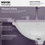 Lavabo de salle de bain rectangulaire encastré en porcelaine vitrifiée blanc Karran Valera