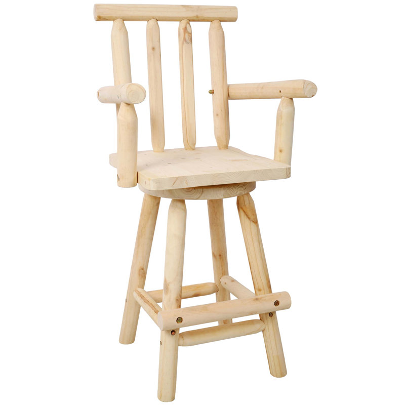 Tabouret de bar Rustic, Marron clair