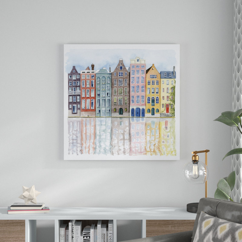 Neighborhood I by Grace Popp - Painting, 91cm H x 91cm W, Paper Print