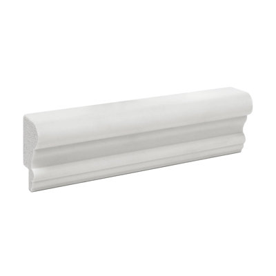 1 in x 1-3/4 in x 6 in Long Recycled Polystyrene Cap Panel Moulding Sample