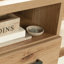 Bureau en bois en L avec petit tiroir (sans la chaise)