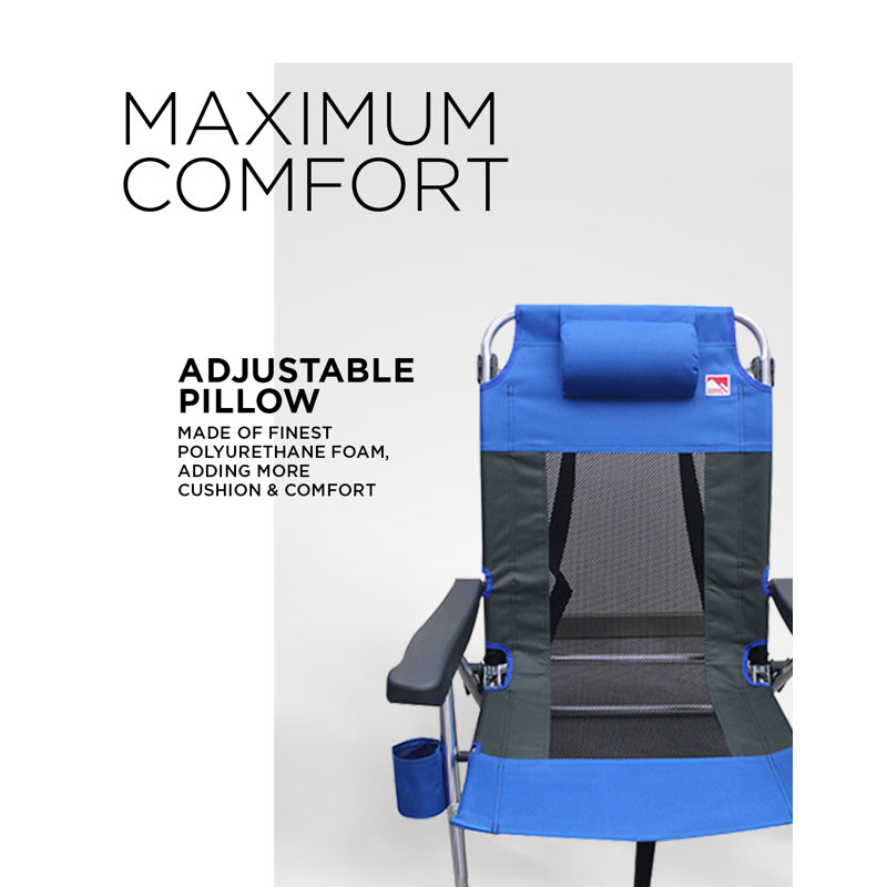 Chaise de plage inclinable pour l'extérieur, gris