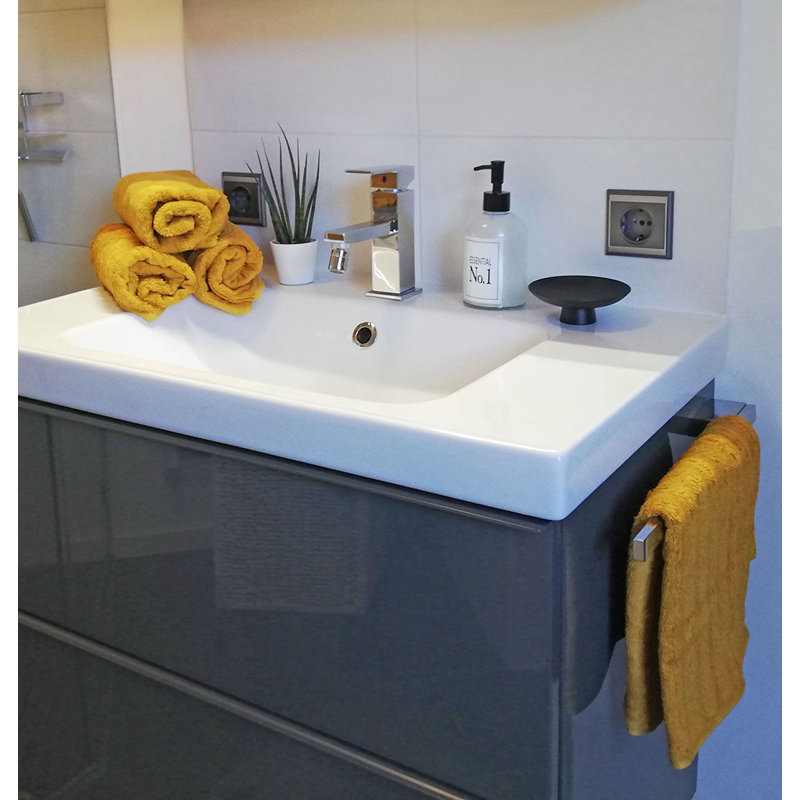 Midweight Hand Towel, Mustard