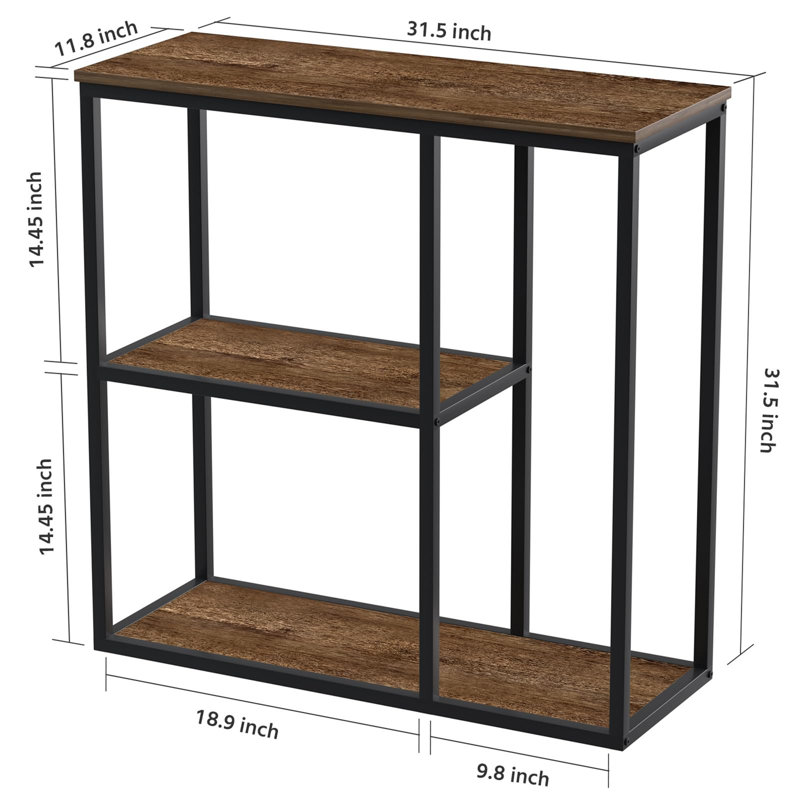 Akintunde 80cm Console Table, Brown