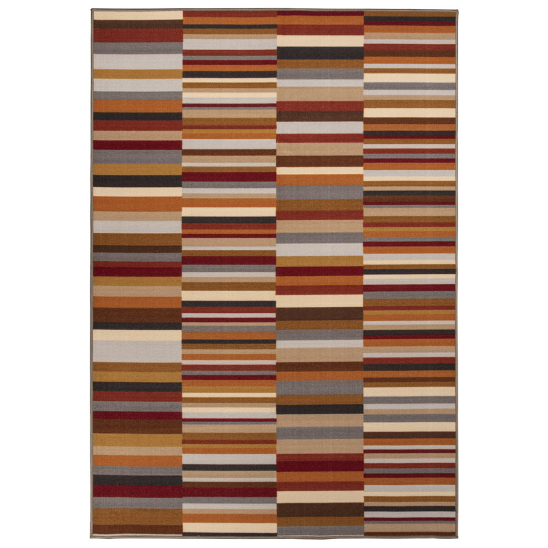 Elizardo Striped Indoor Rug, Rectangle 5' x 8'