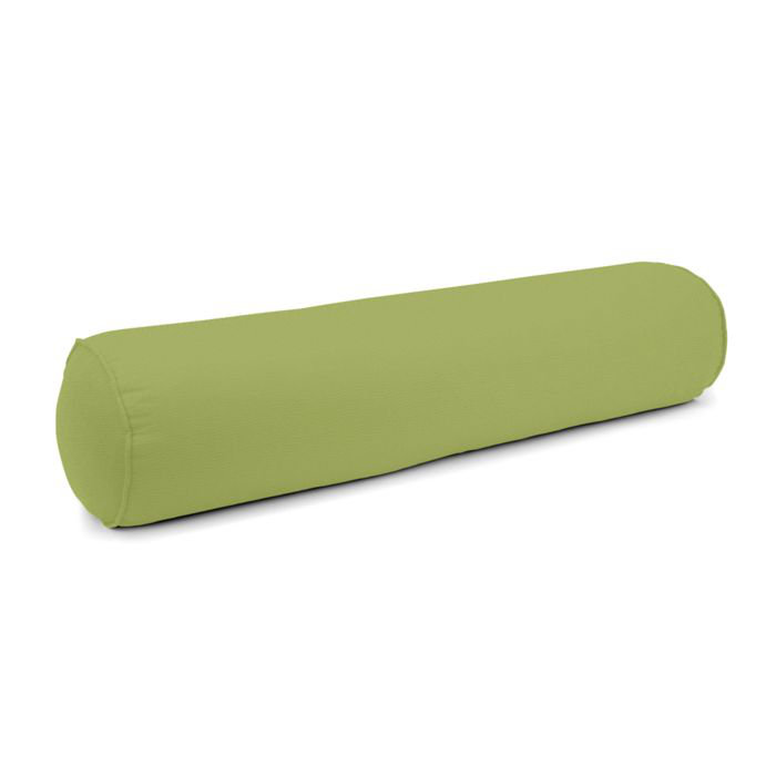 Linen Bolster Pillow Cover & Insert, Green, 9" x 48"