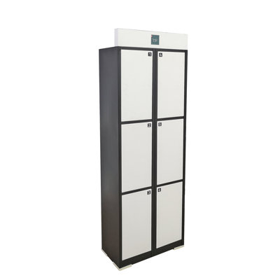 Armoire métallique verrouillable avec verrou RFID Fixturedisplays® l 24 po x H 70,7 po x P 12 po 10237
