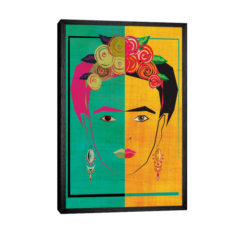 Frida I by Chhaya Shrader - Print, 66.04 cm H x 45.72 cm W, Black Framed