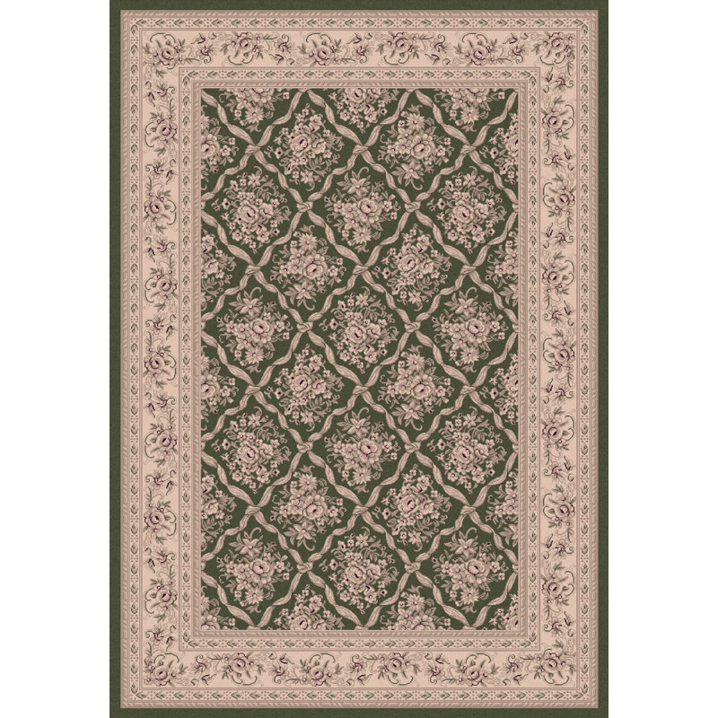 Tapis vert persane Atterbury, Rectangle 6 pi 7 po x 9 pi 6 po