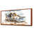 Toile avec cadre flottant brun