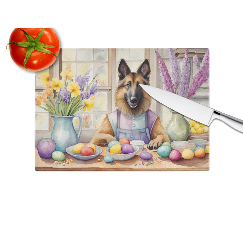 Planche à découper en verre décoratif Tervuren de Pâques