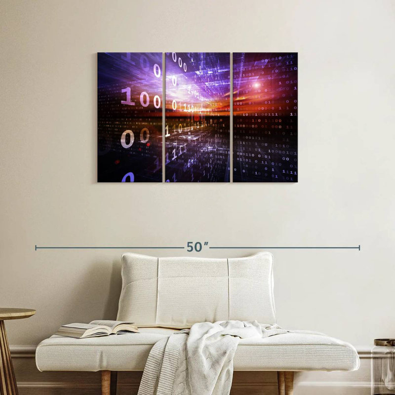 Keiri Digital Numbers, 24" H x 38" W