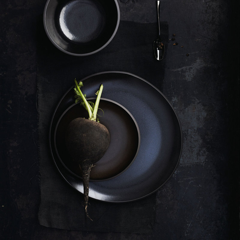 Junto Handmade Stoneware Cereal Bowl, Slate Gray