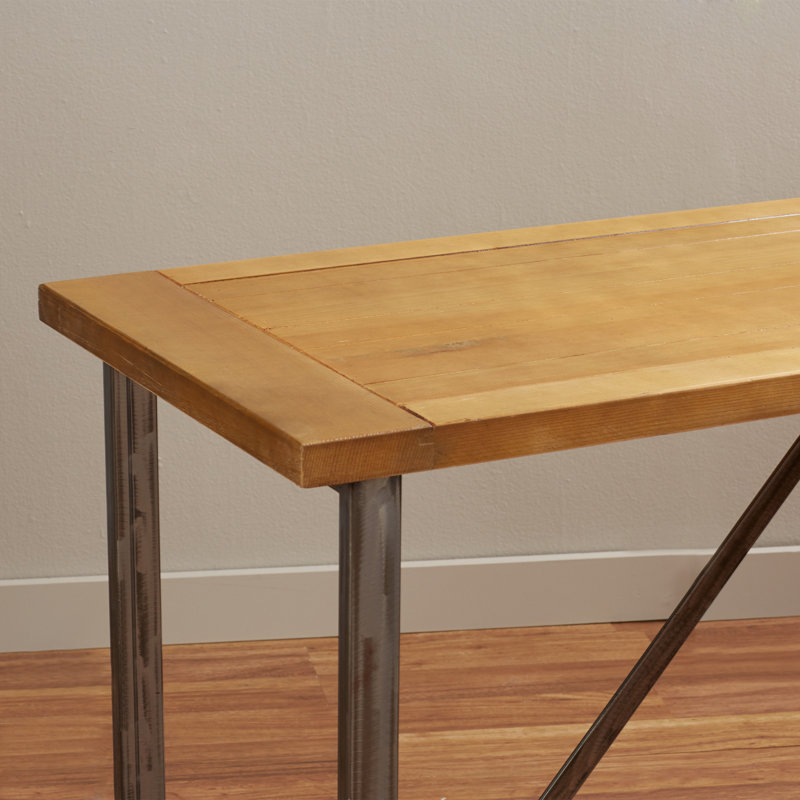Aniyah 48.7'' Solid Wood Top Console Table