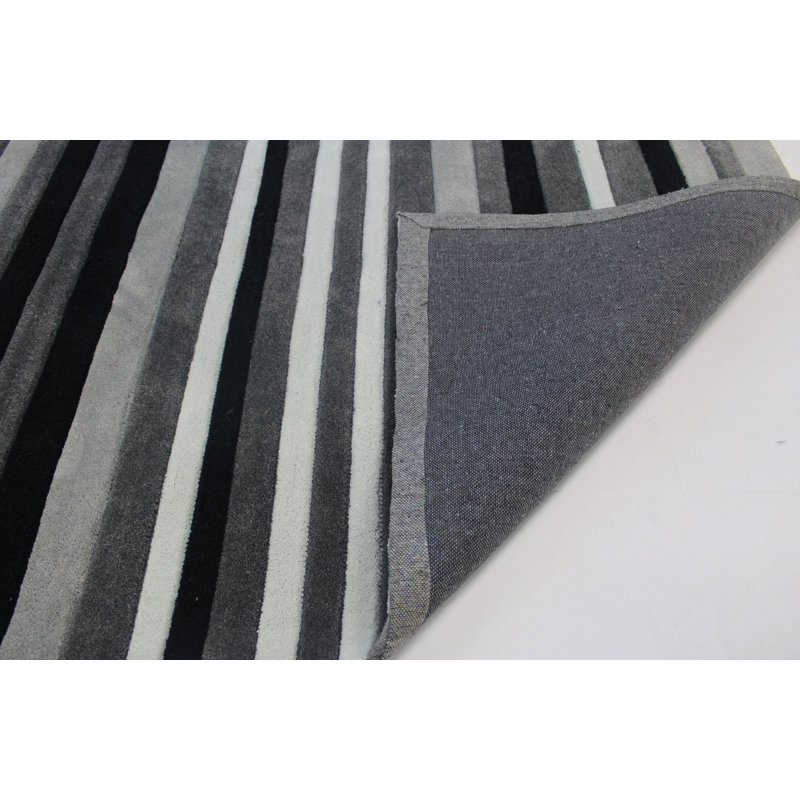 Isabel Striped Hand Woven Area Rug, Rectangle 120 x 170cm