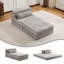 Monoplace et 1 repose-pieds (gris foncé)