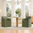 Upholstered Dining Chairs with Casters-1178809114