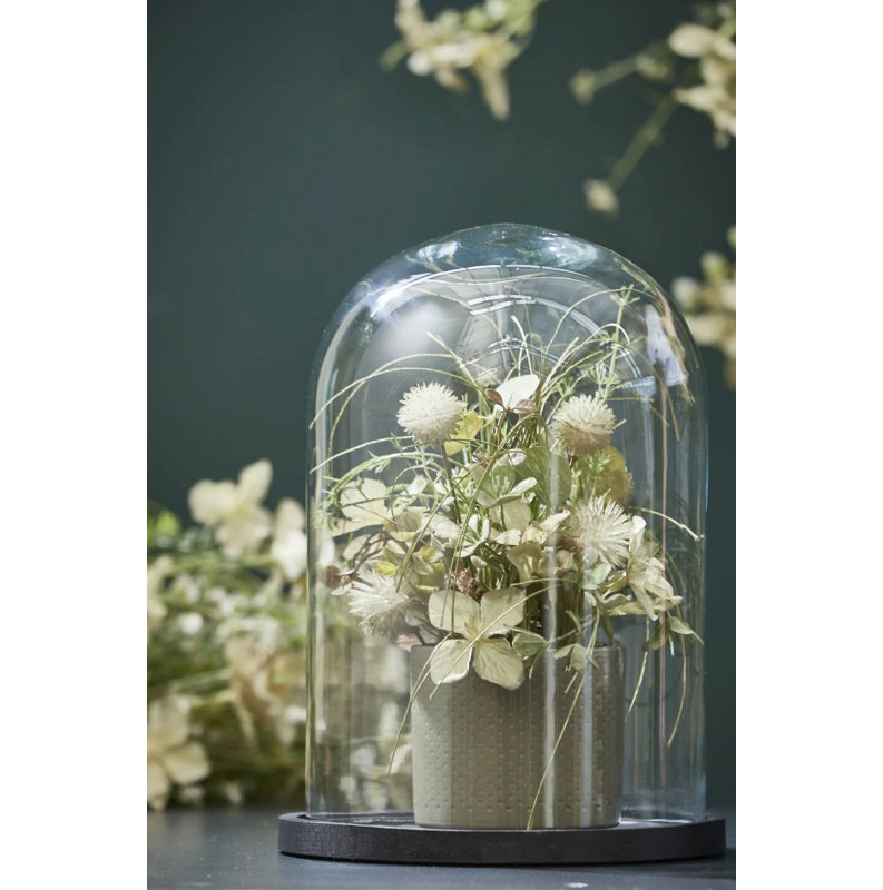 Handmade Glass Table Vase, 38cm H x 23cm W x 23cm D