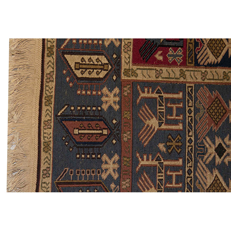 Tapis brun de haute qualité noué à la main