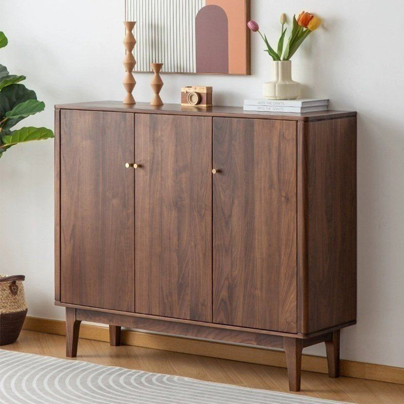 Retro large capacity storage shoe cabinet