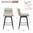 26" Swivel Upholstered Counter Stool With Metal Frame-419069470