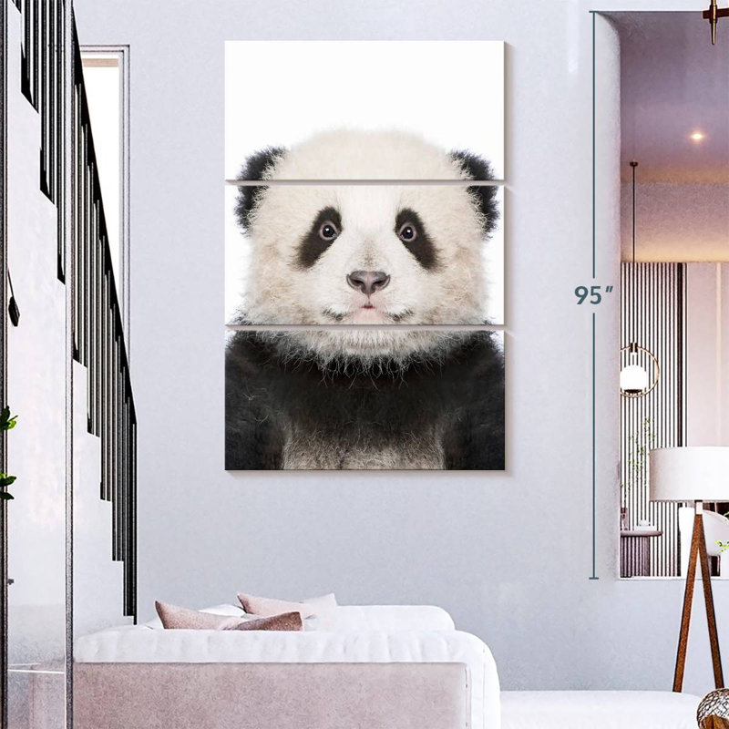 Brampt Panda Portrait, 74" H x 48" W