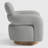 Bayville 29" Wide Sherpa Swivel Chair-1778646091
