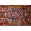 Tapis de couloir oriental rouge à motif géométrique unique 5X13