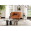 Fauteuil d'appoint en cuir Chloe, cognac