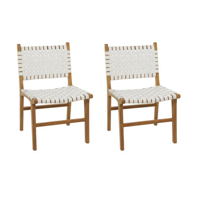 Chaise d'appoint en cuir véritable Markus