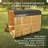 Backyard Discovery Lennon 4-6 Person Traditional Cedar Outdoor Cube Sauna with Porch,  9kW Electric Heater, Wi-Fi Control, LED Lights