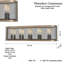 Plafonnier encastré 5 lumières Croy