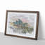 Sydney Opera House at Sunset in Abstract - Framed Print-55728525-55728526