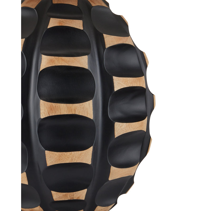 Betel Nut Table Lamp, Black