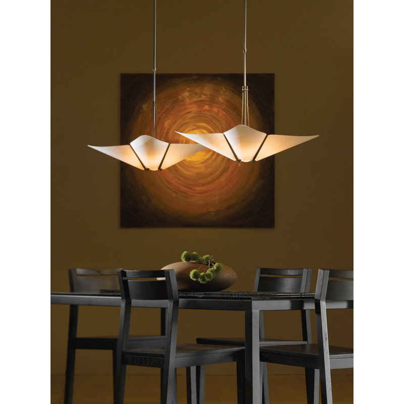Kirigami 4 - Light Unique/Statement Geometric Pendant, Black