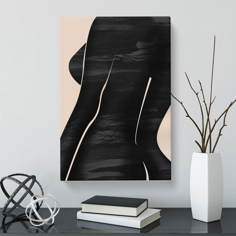 Female Form - Wrapped Canvas Painting, 60cm H x 40cm W x 3cm D