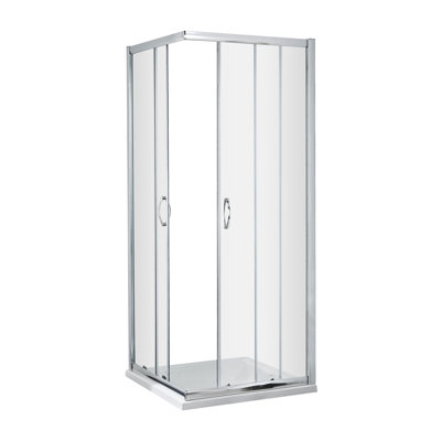 nuie Ella 760mm Chrome Shower Enclosure
