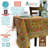 Floral Cotton Block Print Tablecloth Rectangle