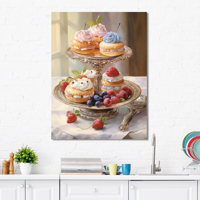 «Food French Pastries IV» sur toile