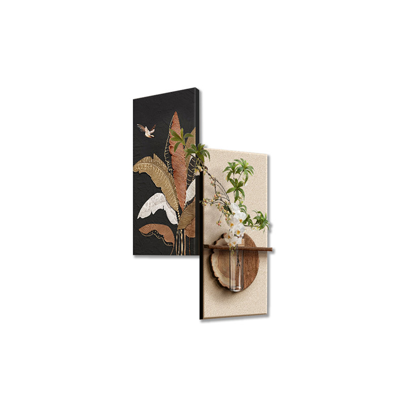 Black + White Rectangle Sandstone Wall art