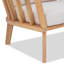 Chaise longue d'extérieur en bois massif Dacey