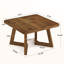 Table basse carrée l 31,5 po x P 31,5 po, petite table centrale en bois massif