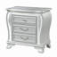 Table de chevet AURELIA ARGENT AVEC DEL