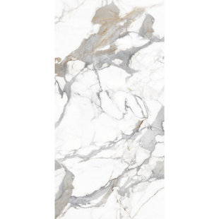 Carrelage mural et de sol en porcelaine 32 "x 64" Calacatta Carrara