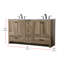 Soma 60'' Double Bathroom Vanity with Engineered Marble Top-2128169606